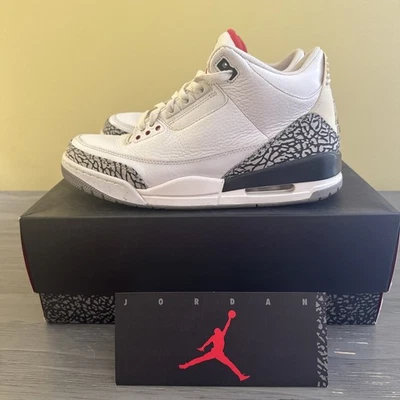 Nike Air Jordan 3 Retro Blanco Cemento 2011 Talla 9 136064-105 Usado Auténtico Foto 1 de 4