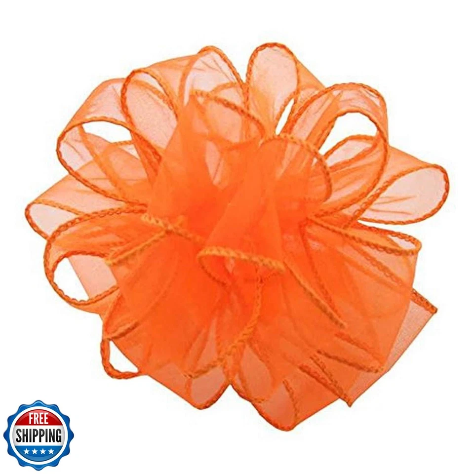 Berwick Offray DWI 透明精华有线边缘丝带-1-1/2 宽 X 50 码-Oran — 第 1/1 张图片