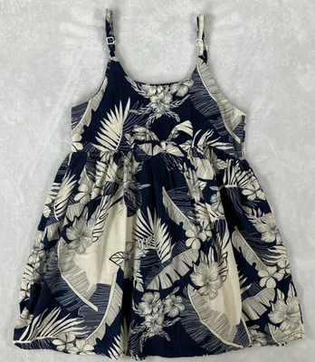 Vestido Palmwave Hawaii Niñas Talla 6 Hawaiano Tropical Floral Sin Mangas Vacaciones  Foto 1 de 4