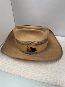 Cowboy Hat Bailey U-Rollit 7 1/4 Saddle King Duraflex Brown - Picture 1 of 11