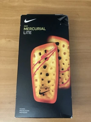 New Nike Mercurial Lite Shin Guards Medium Competitive Yellow Orange Soccer - Image 1 of 4