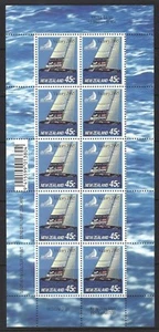 NEUSEELAND 1995 AMERICAS TASSENBLATT MIT 10 UNMONTIERTEN NEUWERTIG, NEUWERTIG - Bild 1 von 1