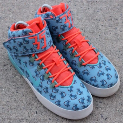 NIKE Big Kids KD Vulc Mid TXT Crabs GS Sneaker Sz 6Y - Image 1 of 4