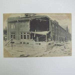 Postcard 1913 Ohio Flood Ruins Black Clawson Co. Photo Hamilton Ohio Litho Print - Picture 1 of 12