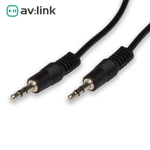 AV:Link Stereo AUX 3.5mm Jack to 3.5mm Jack Audio Cable/1.2m/3m/6m - Picture 1 of 3