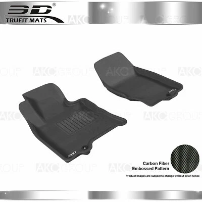 Juego de alfombrillas delanteras para todo clima Infiniti EX35 FX35 QX70 2008-2017 Kagu negras Foto 1 de 4