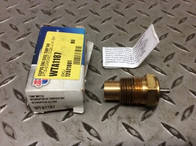 Ajuste: 83-94 Ford E-250 E-350 F-150 F-250 F-350 Interruptor de temperatura del refrigerante del motor Foto 1 de 4