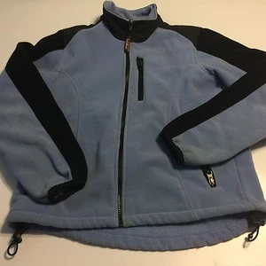 Chaqueta LL Bean Polartec Wind Pro Resistente al Viento Azul Mujer S Cremallera Completa Defectos - Imagen 1 de 9