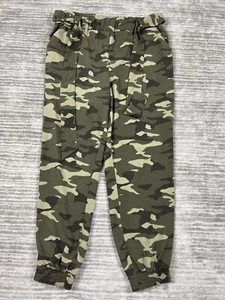 One by Chapter One Pants Womens Medium Camouflage Pull-On Belted Polyester Blend - Picture 1 of 12