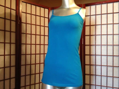 ACTIVE BASIC Blue Spaghetti Strap Tank Top Women Apparel Sze M Garment - Image 1 of 4