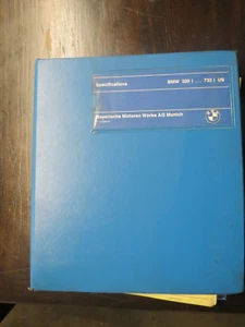 1975-1984 BMW 320i 530i 528i 630CSi 633CSi 733i Specification Service Manual - Picture 1 of 5
