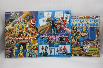 Rockman Exe Guía Libro 3Books W/ 2 Kaizou Tarjeta Importado de Japón Megaman - Imagen 1 de 4