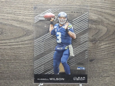 2015 Panini Clear Vision #51A Russell Wilson/(Blue JSY) - Image 1 of 2