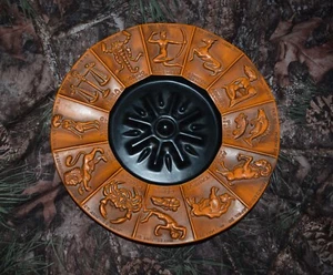 PIEZA DE CERÁMICA DEL ZODIACO HAEGER DE COLECCIÓN TERRACOTA #8134 INUSUAL Y NÍTIDO HORÓSCOPO - Imagen 1 de 4