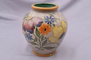 Original Signed 2525 H. GOUDA Holland 4717  7.5" Vase BERTINO Flowers Excellent - Picture 1 of 6