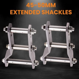2" Rear Extended Lift Up Greasable Shackles 45-48mm For Ford Ranger PX BT50 2011 - Picture 1 of 11