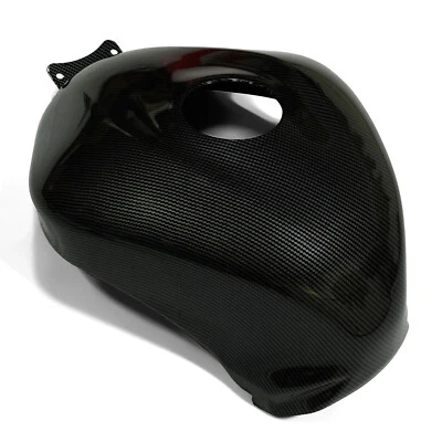 Fuel Gas Tank Cover Fairing Black Carbon Fiber For Kawasaki Ninja ZX6R 2007 2008 Foto 1 de 4