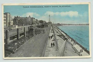 POSTCARD Promenades north shore, Blackpool, Atlantic hotel - Picture 1 of 2
