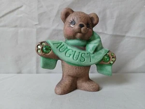 Handmade Ceramic Birthstone Bear - August  - Picture 1 of 4