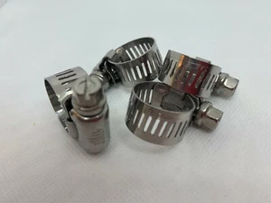 1 x (single clip) Stainless steel hose clip, 9-22mm, 1/2" band width*Clearance* - Picture 1 of 3