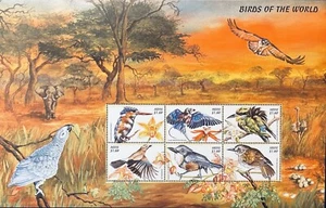 NEVIS BIRDS OF THE WORLD STAMPS SHEET MNH 2000 BIRD KINGFISHER WILDLIFE FAUNA - Picture 1 of 1