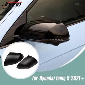 For Hyundai Ioniq 5 N 2022-24 Matte Carbon Fiber Side View Mirror Cap Cover Trim - Foto 1 di 13