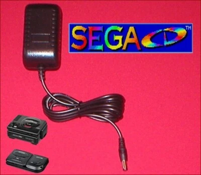 AC Adapter Power Supply Cord Plug for Sega Genesis CD Console System 1 & 2 NEW