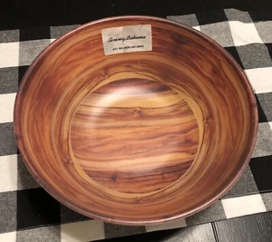 Tommy Bahama Melamine Wood Woodgrain Indoor Outdoor Serving Bowl 11” New - Picture 1 of 4
