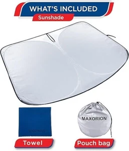 MOXORION Tesla Model 3 & Y Sunshade Windshield, 2-Layer Material. BLACK - Picture 1 of 1