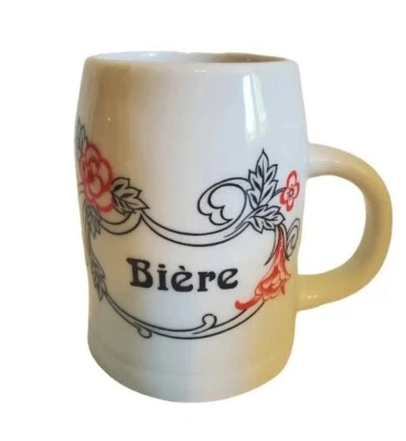 Juego de 4 tazas de cerveza blanca porcelana fina Colombia verdadero usado en excelente estado Foto 1 de 4