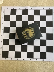 The Chess Store Set With Roll Up Rubber Game Board Mat 34 Pieces Purple Silver - Picture 1 of 10