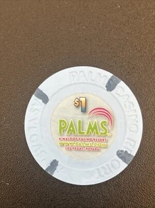 Palms Hotel and Casino Las Vegas Chip $1 - Picture 1 of 3