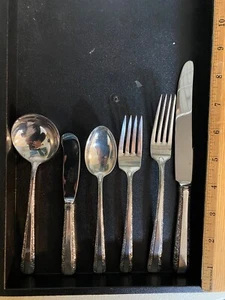 TOWLE CANDLELIGHT STERLING FLATWARE SET FOR 8 BY 6 with 3 servers.HAND POLISHED - Picture 1 of 4