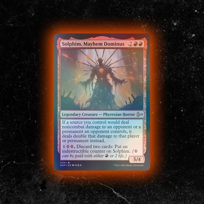 FOIL - Solphim, Mayhem Dominus - Custom Magic: The Gathering Card - High-Quality - Image 1 of 4
