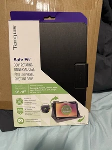 Targus Safe Fit 360 Degree Rotating Universal Tablet Case 7-8.5" Black TH2784GL - Picture 1 of 4