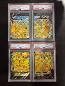 Pokemon SWSH Celebraciones Pikachu V Unión Colección #139-142 PSA 10 - Imagen 1 de 1