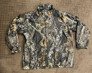 Mossy Oak Jacket Mens 2XL Camo Hunting Vintage Wolf Mountain Y2k - Picture 1 of 7