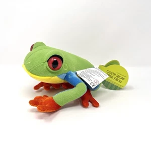 2006 Costa Rican Tree Frog Plüsch Starbucks mit Etikett Stofftier 7 Zoll - Bild 1 von 7