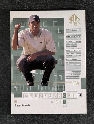 2002 Upper Deck SP Authentic TIGER WOODS Ambassadors Of Golf #66 SPA - Image 1 of 3