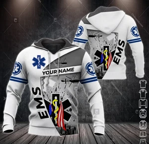 Personalized Name EMS 3D All Over Printed Hoodie 3d, trending clothing 3d - Picture 1 of 3