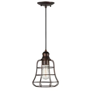 Forte Lighting 7108-01-32 Signature Mini Pendant Antique Bronze - Picture 1 of 3