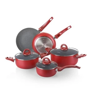 Schlagzeug 8 rote Töpfe Tognana Gran Cucina Rock in red rot - Bild 1 von 4