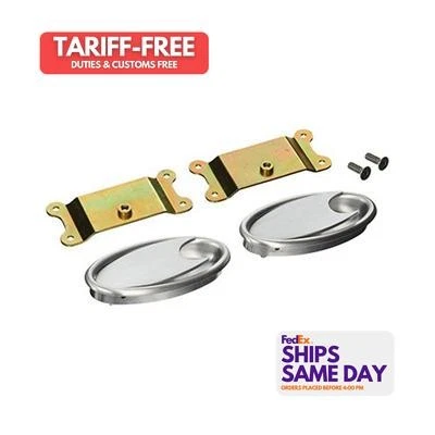 Lokar IDH-2001, Pair of Oval Interior Door Handles- Polished Aluminum Performanc - Image 1 of 4