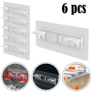 Multifunctional Shelf Support Hooks Bracket Bathroom Clapboard Punch - Picture 1 of 12
