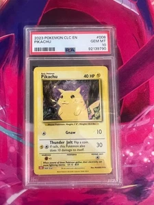 Pikachu 008/034 PSA Graded 10 English Classic Collection Pokemon TCG - Picture 1 of 1