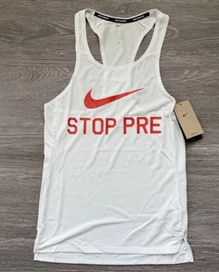 Nike DRI-Fit STOP PRE Tribute Running Singlet Tank Uomo Medium Nuovo con etichette FN3998-121 - Foto 1 di 4