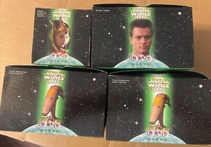 Lot of 4 1999 Star Wars Phantom Menace KFC Toys - 2-Never Opened! - Picture 1 of 7