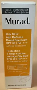 Murad City Skin Age Defense Broad Spectrum SPF 50 1.7 fl oz NEW EXP 10/2019 - Picture 1 of 3