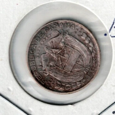 1961 Panama Circulated Silver 1/10 Balboa Coin! #4 - Image 1 of 2