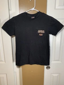 Harley Davidson Motorräder Herren schwarz Baumwolle T-Shirt Zylstra St Charles IL Med. - Bild 1 von 3